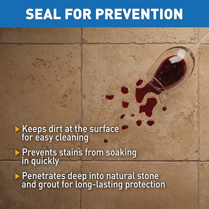 Miracle Sealants 511 Porous Plus Premium Countertop, Stone, and Tile Sealer, Quart