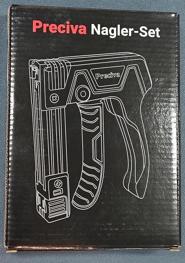 Preciva Heavy Duty Staple Gun for Wood with 1800 PCS Staples, 3 in 1 Manual Stapler Gun for Wood, Crafts, Fabric,Furniture,DIY