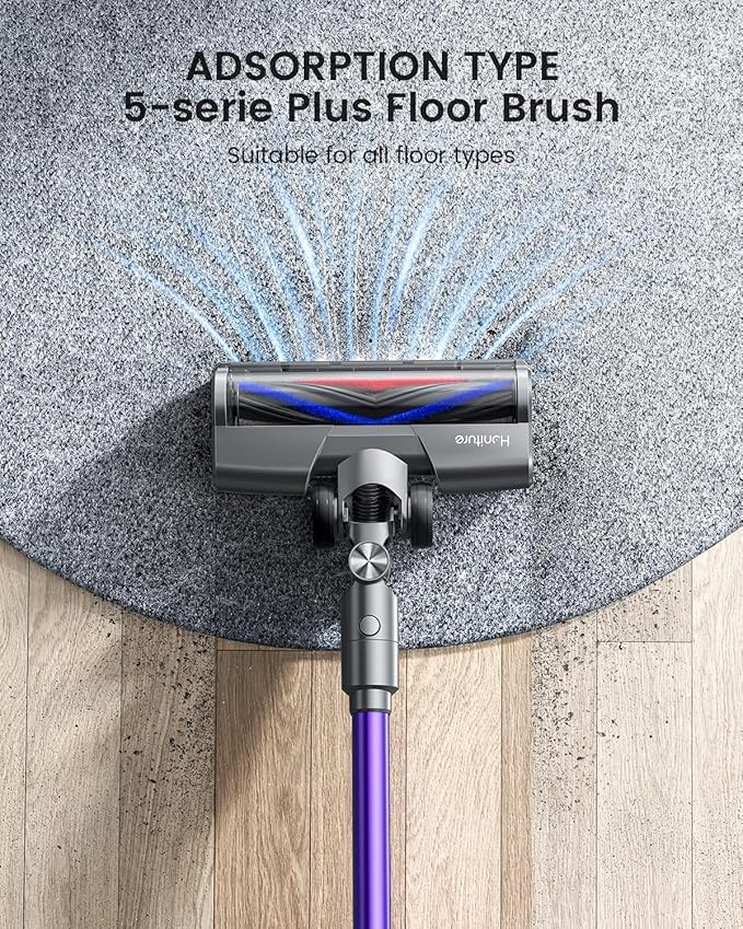 S14 Cordless Vacuum Cleaner 450W 33KPA Stick Vacuum Cleaners with OLED Screen, Up to 55mins,Anti-Tangle Brush, Aromatherapy, Lightweight Vacuum Deep Clean for Hardwood Floor Carpet Pet Hair