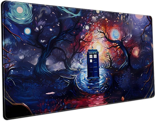 Abstract Art Tree XXL Large Extended Gaming Mouse Pad Laptop Mat Aesthetics Mousepad, Office Decor Desk Pad, Computer Keyboard and Mouse Mat, Non-Slip Desk Matt with Stitched Edge, 31.5''x15.7''