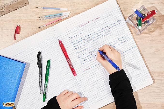 Bic 943440 0.3 mm Gel Ocity Illusion Gel Pen - Blue (Pack of 12)