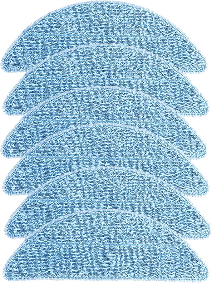 HMHAMA 6PCS Nylon Mop Pad Replacement for ILIFE V3 V3s V5 V5s Pro V50 V55 Robotic Vacuum Cleaner Parts Accessories