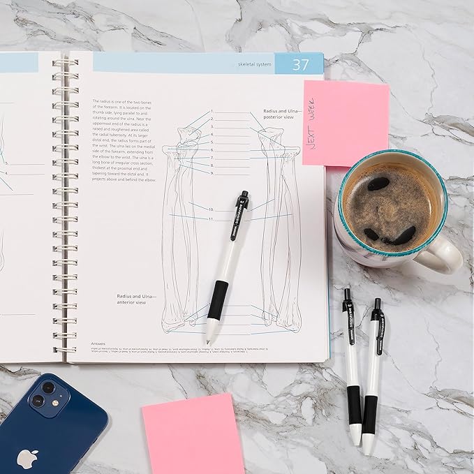 Zebra Pen Sarasa Dry X20+ Retractable Gel Pen, Plastic Barrel with Protective Coating, Medium Point, 0.7mm, Black Ink, 12-Pack (41610)