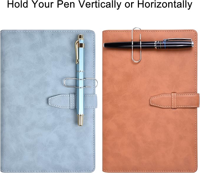 Wisdompro Pen Clip, 12 Pack Stainless Steel Pencil Clip Holder for Notebook, Books, Journal, Clipboard, Paper, etc. - 2.6 x 0.7 inch (Silver)