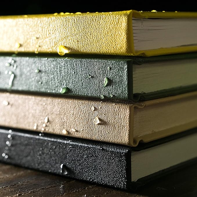 Rite in the Rain Weatherproof Hard Cover Sketchbook Notebook, 4.75" x 7.5", Yellow Cover, Blank Pattern (No. 330F)