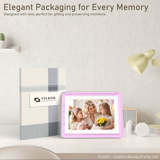 2-Pack 5x7 Picture Frame or 4x6 with Mat – Shatterproof Plastic Photo Frame for Family, Nursery & Playroom, Wall & Tabletop Picture Frames for Home Office, Safe Lightweight Design, in Crystal Pink