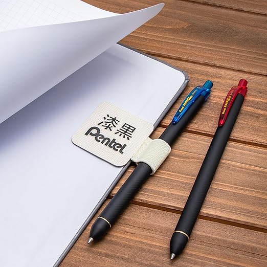 Pentel EnerGel Kuro Liquid Gel Pen, 0.7mm, Medium line, Assorted Ink, 12-Pk (BL437R1BP12M1)