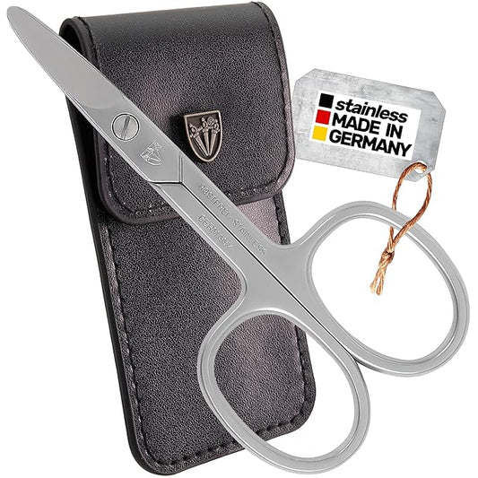 3 Swords Germany - brand quality STAINLESS STEEL INOX CURVED NAIL SCISSORS (1 PIECE) with round tips for DIABETICS - manicure pedicure - nail care by 3 Swords - Made in Germany