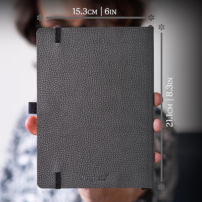 Dingbats A5 Wildlife Lined Notebook Journal - Premium Vegan Leather Softcover Executive Journal for Women & Men - Work, Note Taking, Writing & Travel