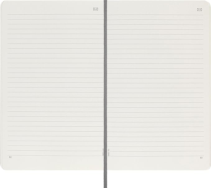 Moleskine Smart Notebook, Large, Ruled, Black, Soft Cover (5 x 8.25)