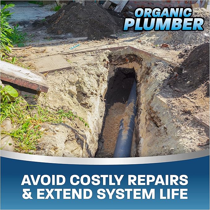Septic Tank Cleaner Treatment, Bacteria x Natural Enzyme Flushable Bio Tabs, Rid Sewage Waste & Clean Field System, 1 Year of Tablets