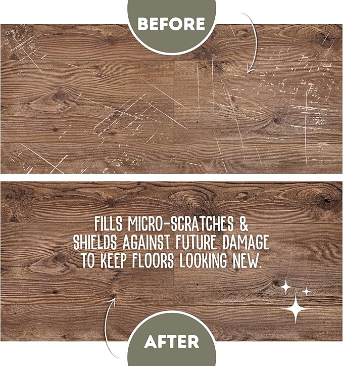 Quick Shine Multi-Surface Floor Finish-Polish 64oz-4pk | Safer Choice, No PFAS, pH Neutral Clean Shine Technology | Squirt & Spread | For Wood, Laminate, LVP, LVT, Tile & Stone | Made in USA