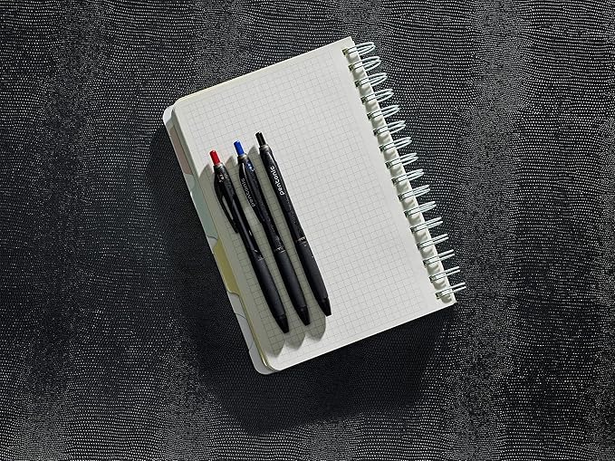 linc Pentonic BR-T Retractable Ballpoint Pens, 12 Count, Black Ink, 0.7 mm Fine Point, Smooth Writing For Journaling, Office & School (PEN12120)