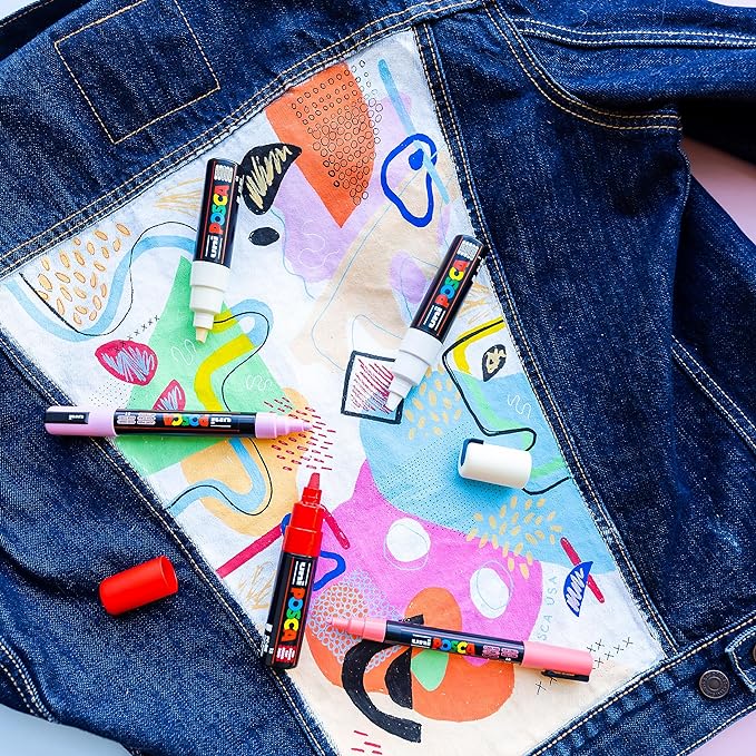 POSCA 8-Color Paint Marker Set, PC-5M Medium