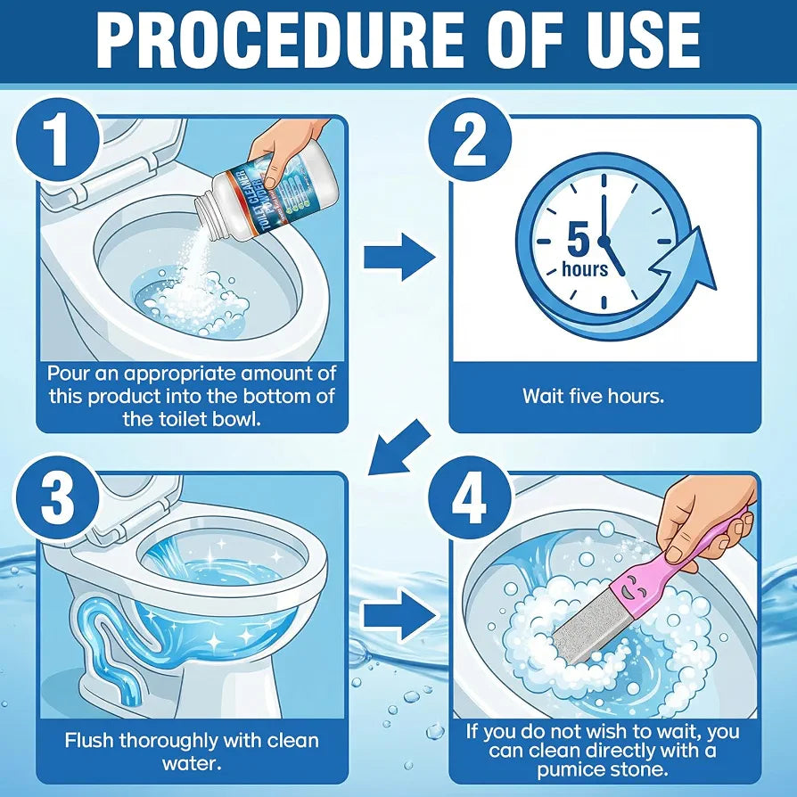 Pumice Stone for Toilet Bowl Cleaning, Toilet Cleaner, Powerfully Cleans Hard Water Rings, Calcium Buildup and Stains, Suitable for Cleaning Toilets, Bathroom