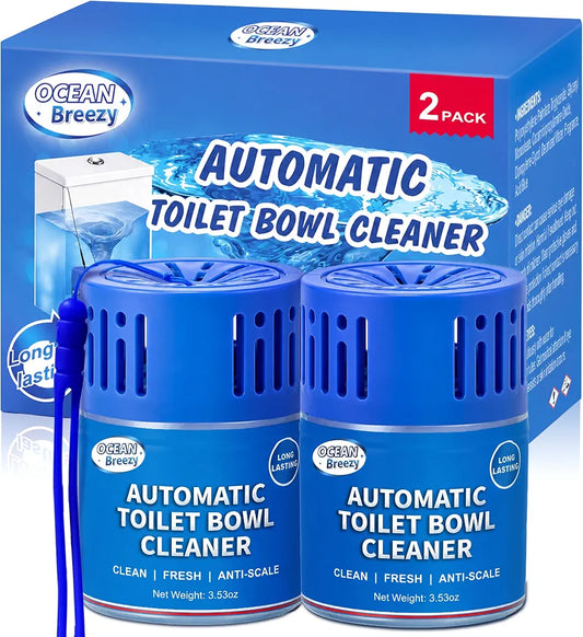 Automatic Toilet Bowl Cleaner Long Lasting Bottles 2 Pack
Long-Lasting Blue Toilet Cleaner, Septic Safe, Bowl Cleaner in Bottles, Larger capacity, Prevent Stain Buil, 2800 Flushes